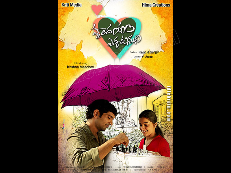 Hrudhayam Ekkadunnadi  wallpapers - Telugu cinema posters -   Krishna Maadhav