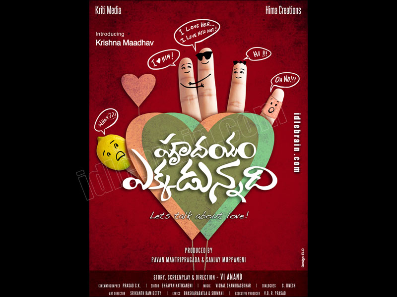 Hrudhayam Ekkadunnadi  wallpapers - Telugu cinema posters -   Krishna Maadhav